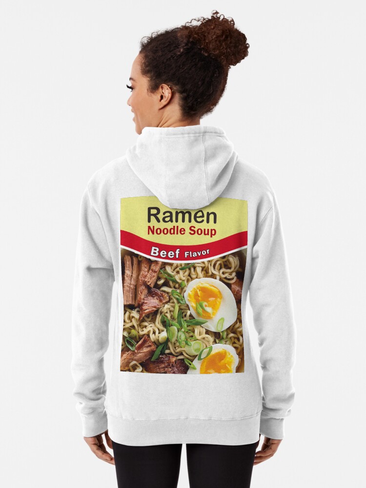 Noodle Soup Beef Beef Flavored Ramen Hoodie Graphic Hoodies 3D Ramen Noodle  Hoodie Funny Chicken Beef Soup - Main Image