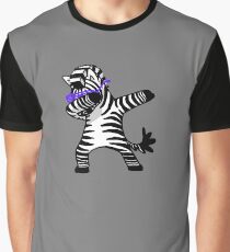 Abtupfendes Zebra-Hemd-Tupfen-Hip Hop lustig Grafik T-Shirt