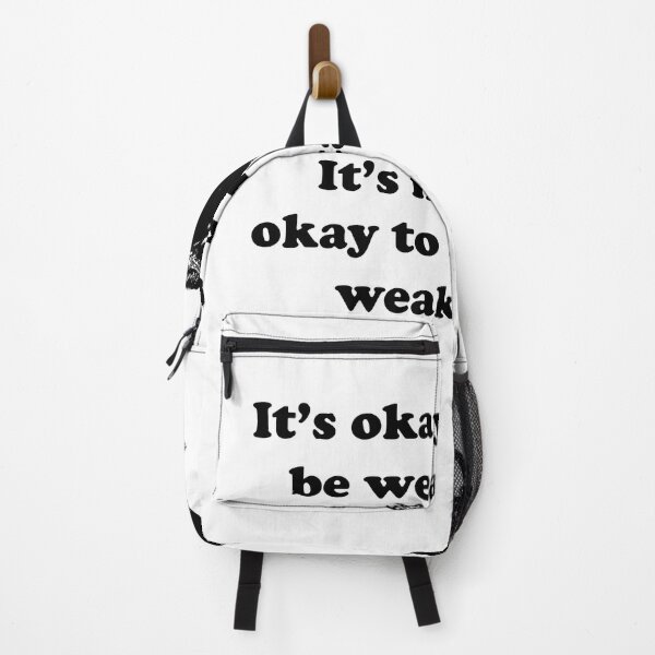Item preview, It's okay to be weak, it's not okay to stay weak gym motivation designed and sold by designsbyted.