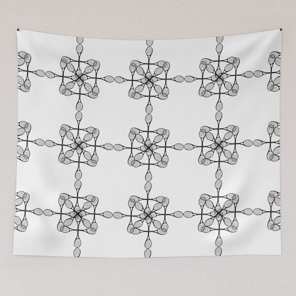 Item preview, Tennis Racket Pattern - Black and White designed and sold by JoanNinjaHen.