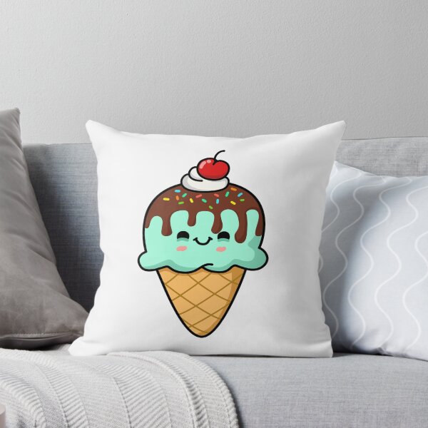 Item preview, Kawaii Mint Ice Cream Cone designed and sold by kawaiilife.