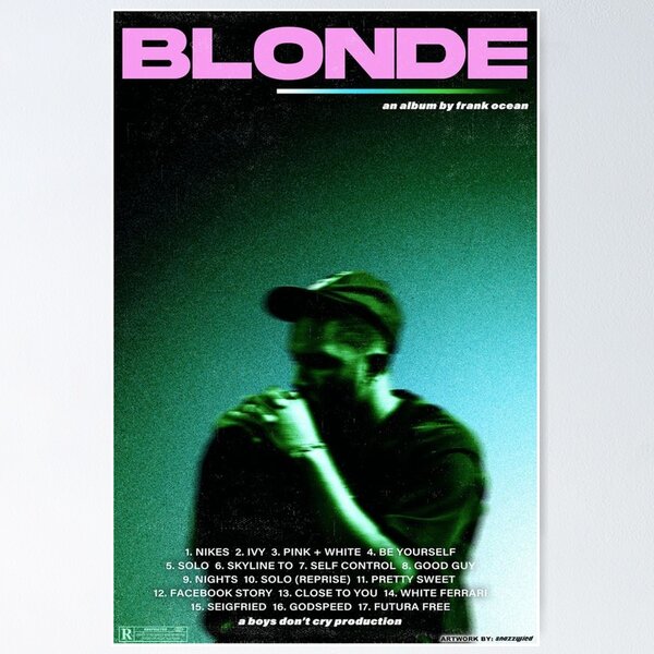 入荷予定商品の通販 Frank Ocean blonde シルクスクリーン ポスター