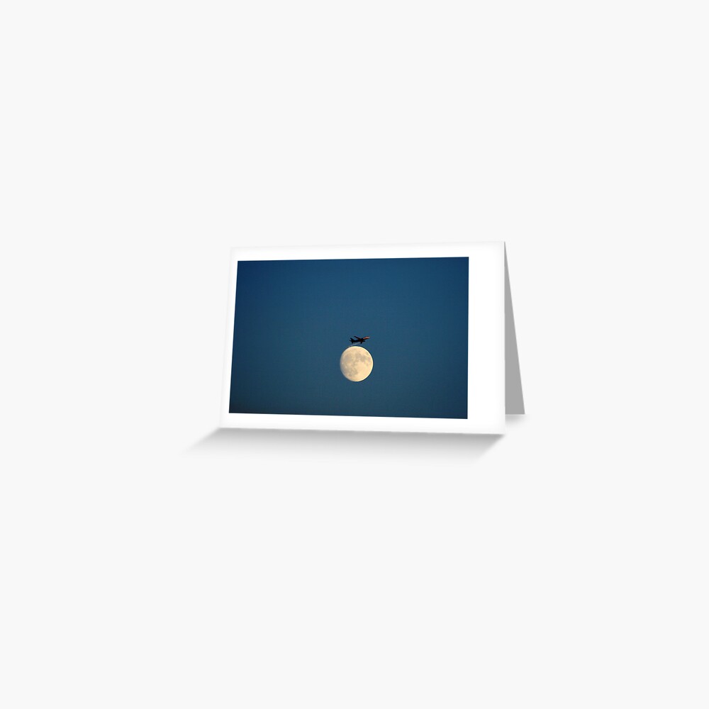 Planing the Moon Greeting Card