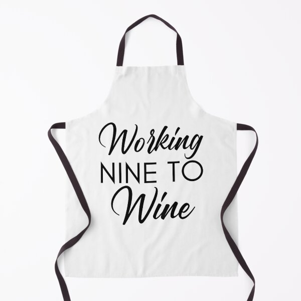 Item preview, Working Nine To Wine. Funny Wine Lover Saying designed and sold by That Cheeky Tee.