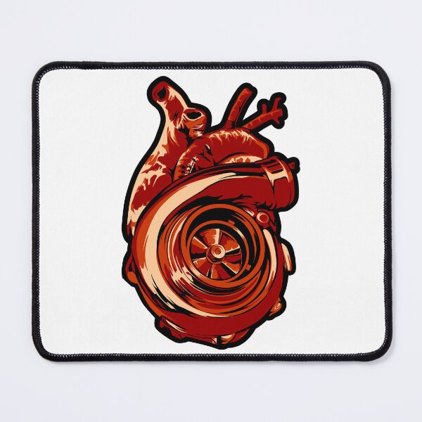 Item preview, Dark Red Turbocharger Heart Tuner Racing Car Parts Auto designed and sold by halleinstyle.