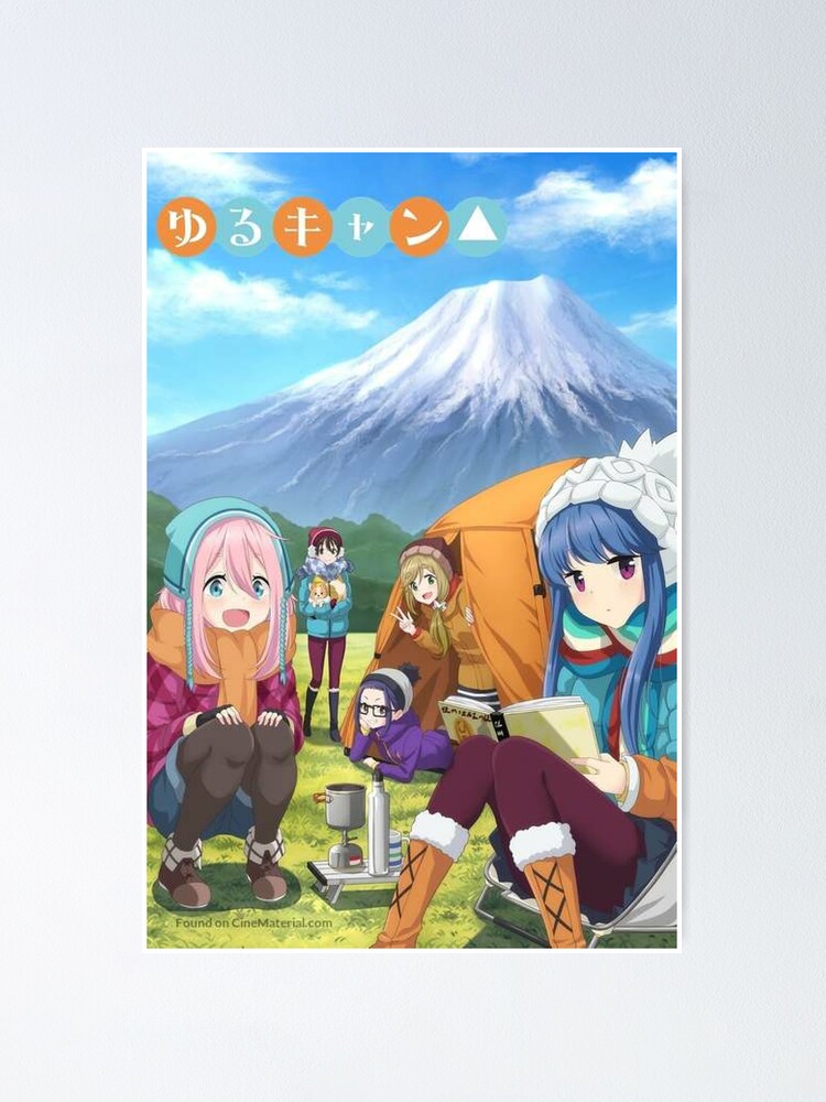 "Yuru Camp Laid Back Camp Movie Anime" Poster For Sale By Anime-nez ...