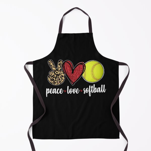 Item preview, Peace Love Softball Fastpitch Heart designed and sold by 99Fastpitch.