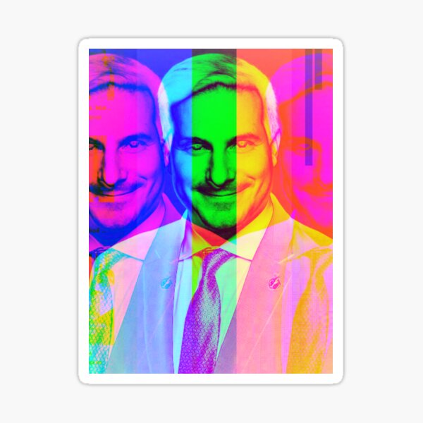 Marco Mendincino The Lieberal of The Year Cute Bright Fabulous in Rainbow colouration Sticker