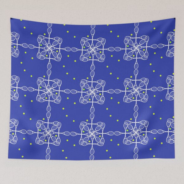 Item preview, Tennis Racket Pattern with Balls - Blue and White designed and sold by JoanNinjaHen.