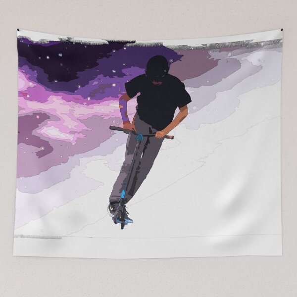 Item preview, Scooting Through Space - Stunt Scooter Rider designed and sold by NaturePrints.