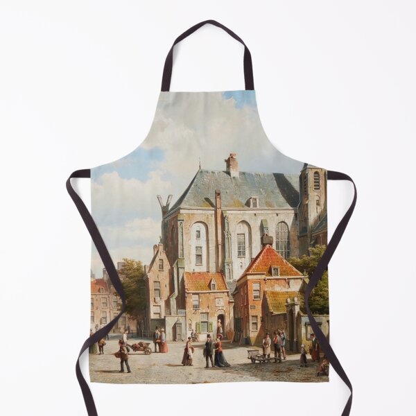 Item preview, A Busy Street in a Dutch Town by Willem Koekkoek designed and sold by LoveSeasonz.
