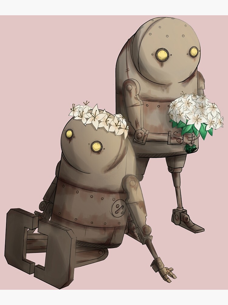 Nier Automata Machines Poster For Sale By Alexhoc16 Redbubble   Flat,750x,075,f Pad,750x1000,f8f8f8 