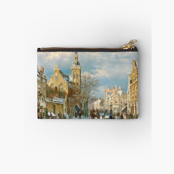 Item preview, A Winter's Day in a Sunlit Street by Willem Koekkoek  designed and sold by LoveSeasonz.