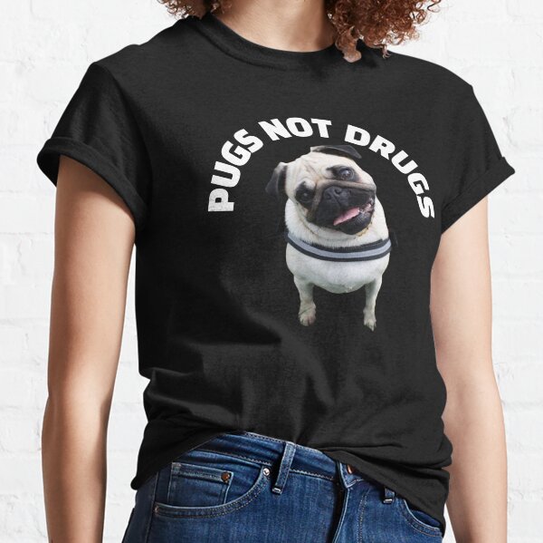 pugs not drugs shirt urban outfitters