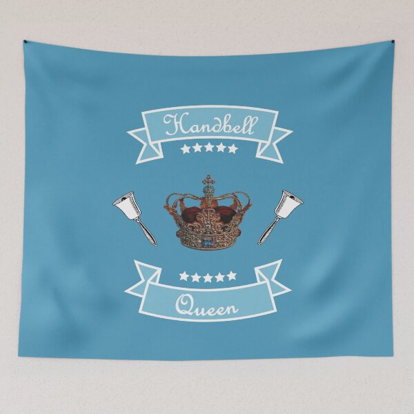 Item preview, Handbell Queen Blue Banner designed and sold by SubtleSplit.