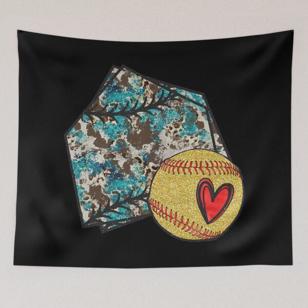 Item preview, Fastpitch Softball Heart Home Plate designed and sold by 99Fastpitch.