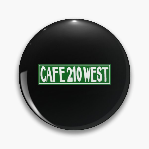 Item preview, Cafe 210 West Sticker designed and sold by janlzmaude.