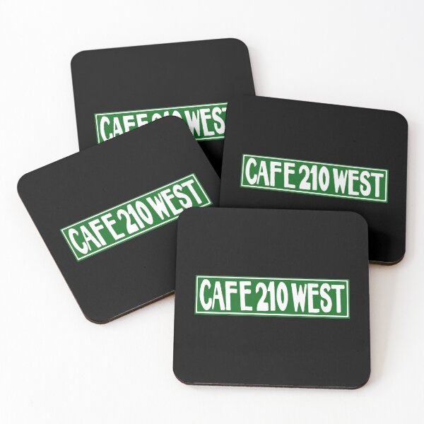 Item preview, Cafe 210 West Sticker designed and sold by janlzmaude.