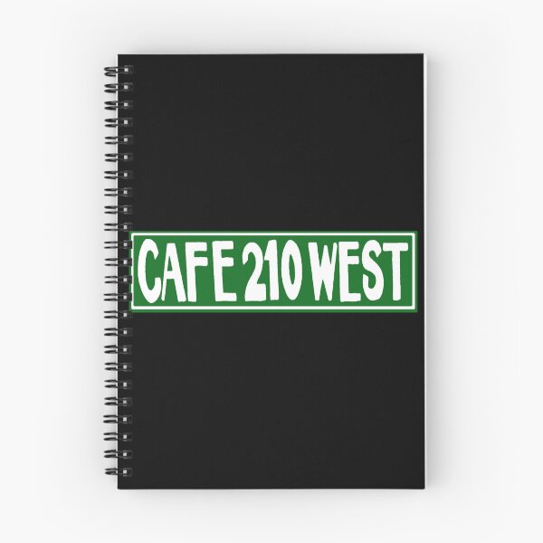 Item preview, Cafe 210 West Sticker designed and sold by janlzmaude.