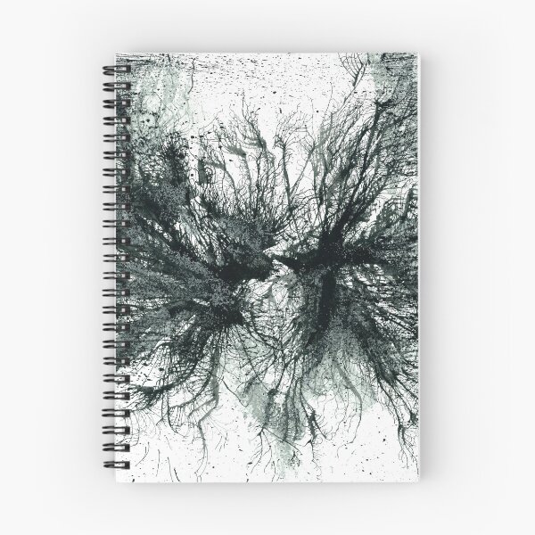 Item preview, Self Respect Is The New Black #456 Black And White Monotone Hand-painted Abstract Painting Inspired by Neuroscience Neurology Brain Cells Neurons Nervous System Acupuncture Points Meridian Channels designed and sold by Rainbow Artist Orlando L.