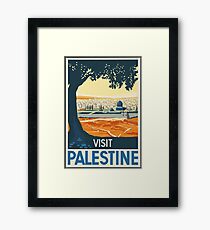 Vintage Travel Poster Visit Palestine Framed Print