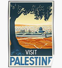 Vintage Travel Poster Visit Palestine Poster