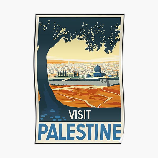 Vintage Travel Poster Visit Palestine Poster