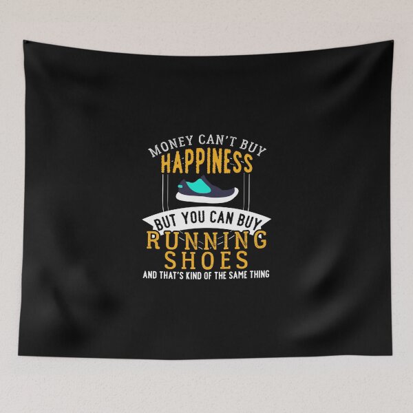 Item preview, Running Means Happiness Sticker designed and sold by ayeshadanaqws.