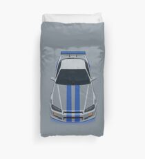 The Gray and Blue Duvet Cover