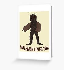 Tarjeta de felicitación Mothman te ama