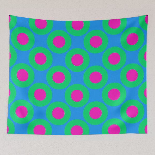 Item preview, Polysexual Pride Circle Pattern designed and sold by PatternSalad.