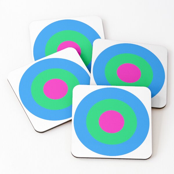Item preview, Polysexual Pride Circle Pattern designed and sold by PatternSalad.