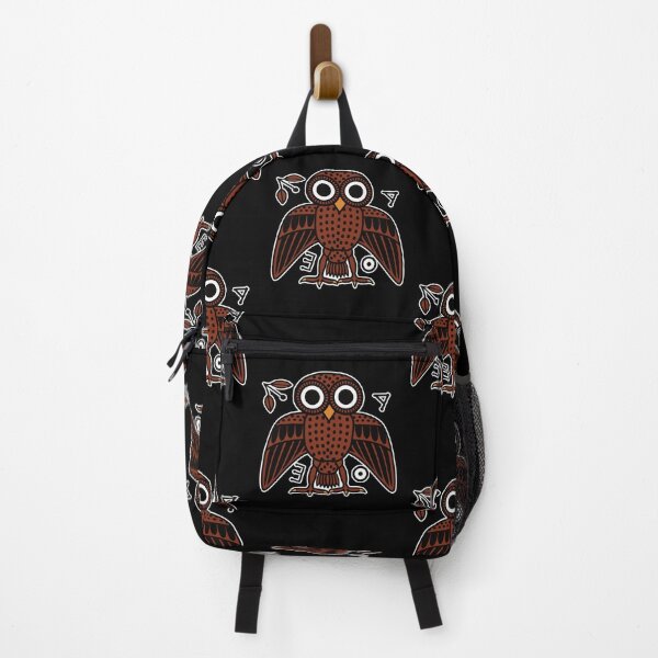 Item preview, Cute Athenian Owl from Ancient Greece with Wings Spread designed and sold by Happy Puppy Print On Demand.