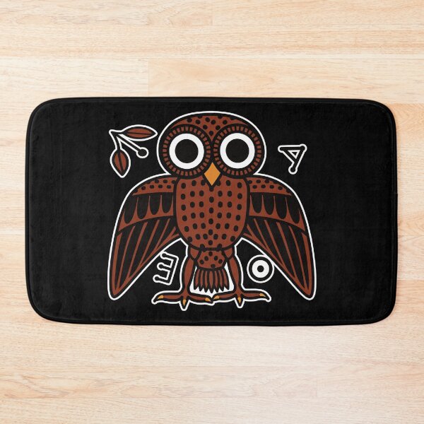 Item preview, Cute Athenian Owl from Ancient Greece with Wings Spread designed and sold by Happy Puppy Print On Demand.