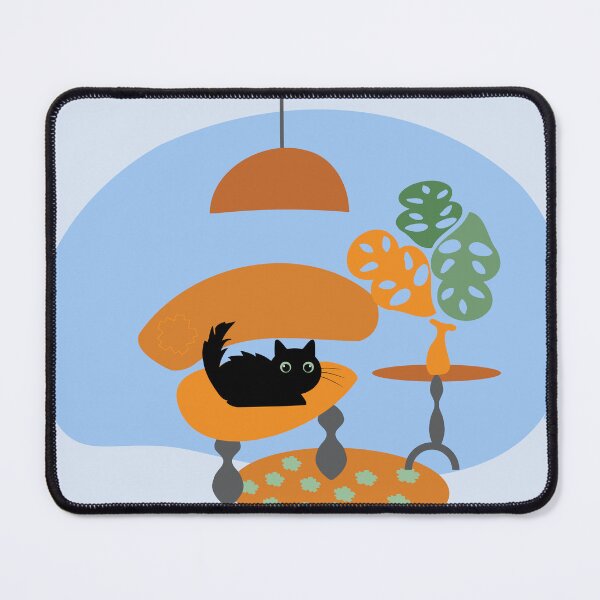 Item preview, Cute Black Cat Chair Room designed and sold by Anna Lemos.