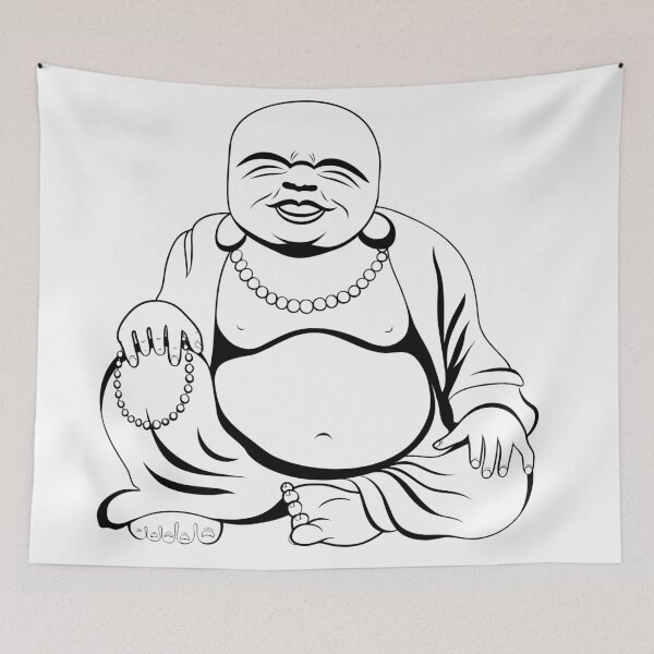 Item preview, Buddha hand drawn. designed and sold by AlisaRED.