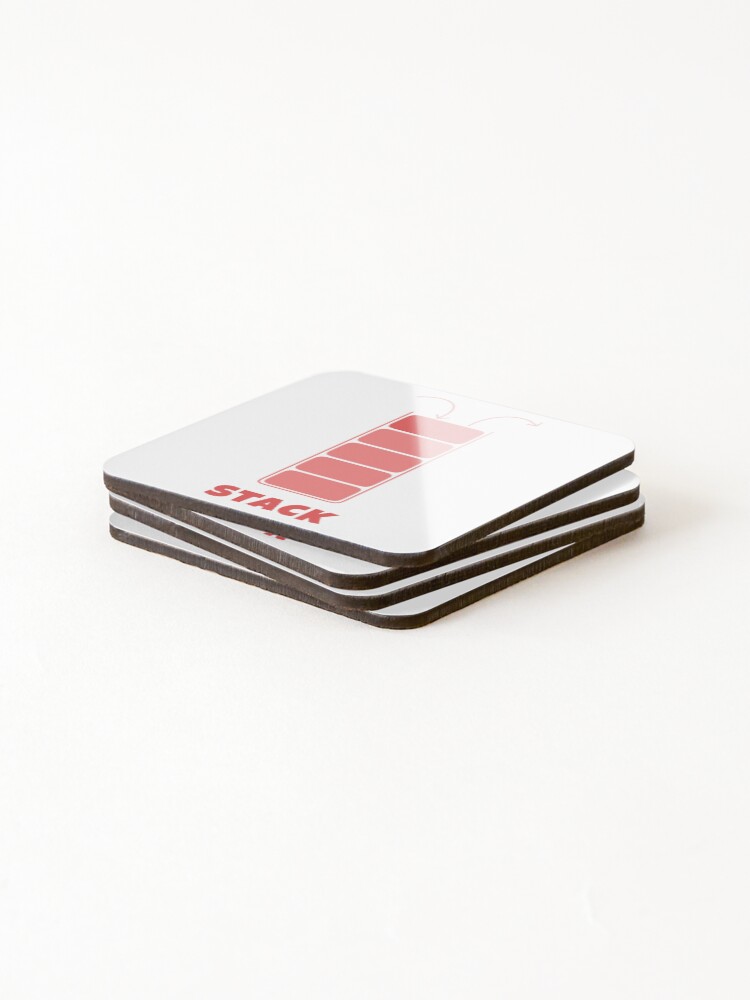 Thumbnail 4 of 5, Coasters (Set of 4), Stack Data Structure designed and sold by Mechashadow.
