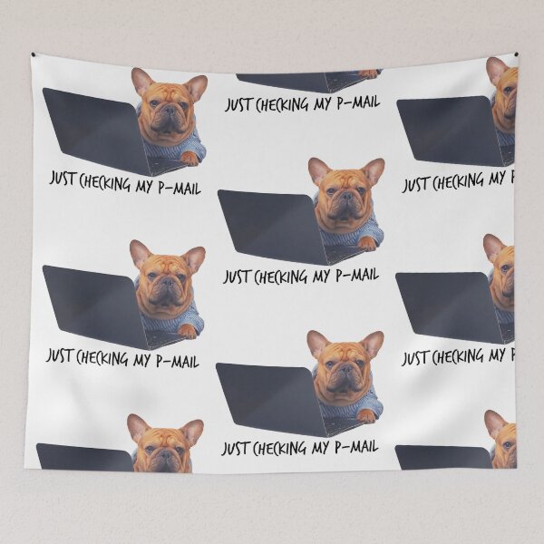 Item preview, Just Checking My P-Mail Cute Dog designed and sold by Moonbeamdesignz.