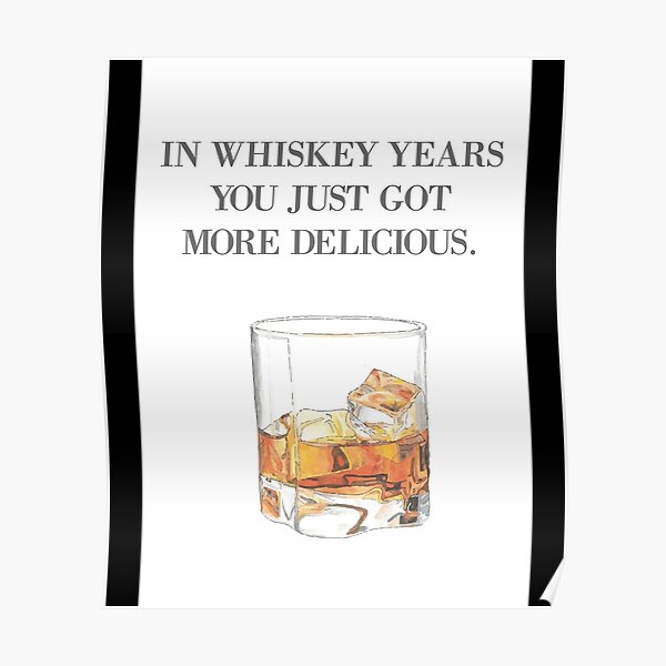 "Alles Gute zum Geburtstag Karte Whisky Jahre Karte Grußkarte" Poster