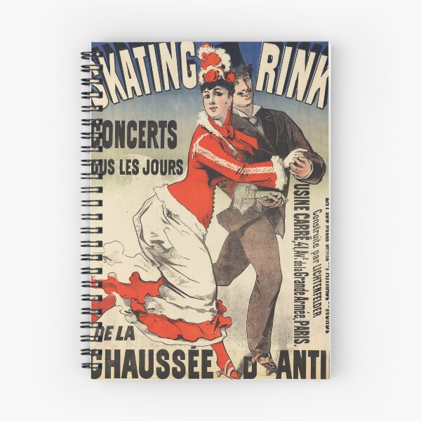 Item preview, SKATING RINK De La Chaussee D Antin Jules Cheret Old French Poster designed and sold by retroposters.