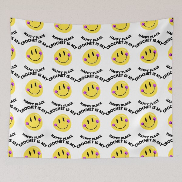 Item preview, Crochet always puts me in a better mood - happy  designed and sold by ThatCrochetGirl.