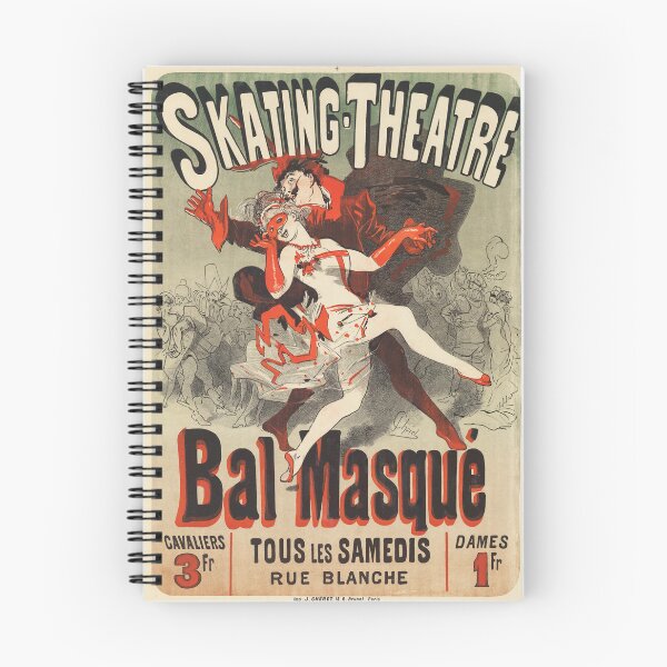 Item preview, BAL MASQUE 15 rue Blanche Skating Theatre Les Maitres De L’Affiche 1886 French Poster by Jules Cheret designed and sold by retroposters.