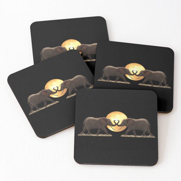 Item preview, Elephants in front of the sun - Kenya / Africa designed and sold by TShirtsundMehr.
