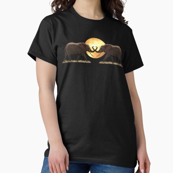Item preview, Elephants in front of the sun - Kenya / Africa designed and sold by TShirtsundMehr.