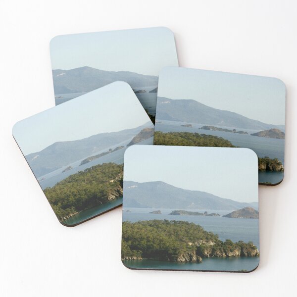 Item preview, Gocek Fethiye Bay Islands Landscape Photograph designed and sold by taiche.
