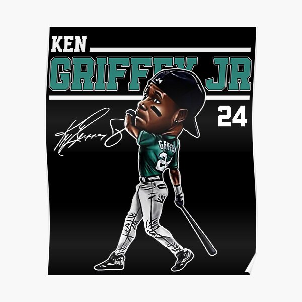 Ken Griffey Jr The Kid Seattle Baseball Legend Signature Vintage Retro 80s  90s Bootleg Rap Style Poster for Sale by nitzalivia