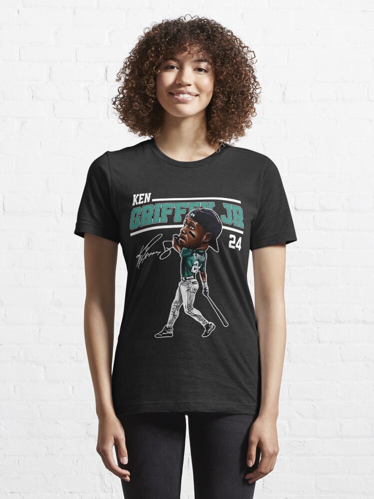 Ken Griffey Jr The Kid Basketball Legend Signature Vintage Retro 80s 90s  Bootleg Rap Style - Ken Griffey Jr - T-Shirt