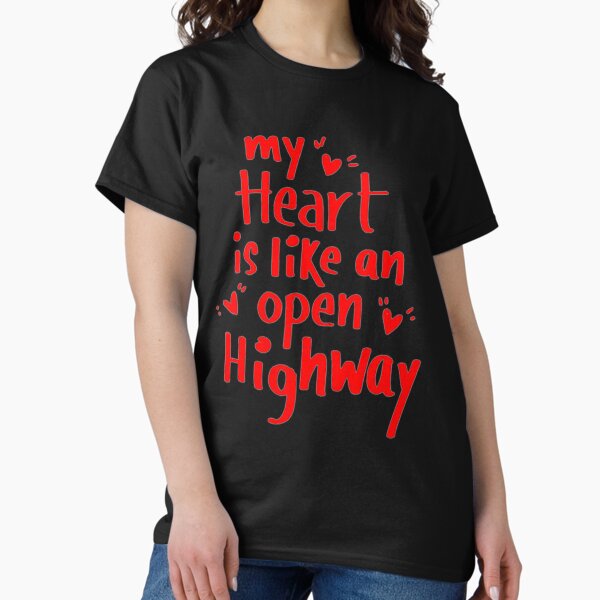 Bon Jovi Heart - Camiseta Negra Para Adultos, Negro