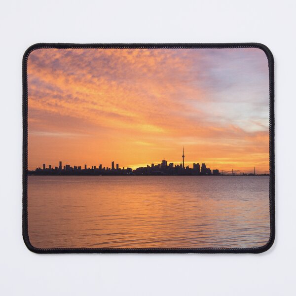 Item preview, Orange Glory - Toronto Distinctive Skyline Minutes Before Sunrise designed and sold by Georgia Mizuleva.