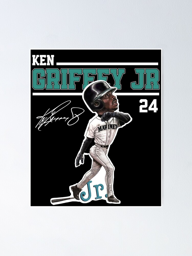 Ken Griffey Jr The Kid Seattle Baseball Legend Signature Vintage Retro 80s  90s Bootleg Rap Style Poster for Sale by nitzalivia